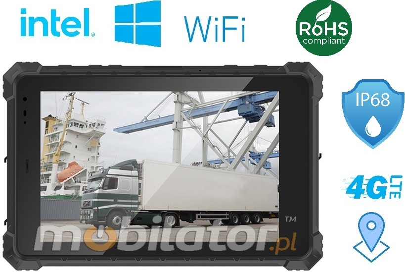 Mobipad 10DS-RTNL wstrzsoodporny przemysowy tablet Windows 11 4G LTE IP66